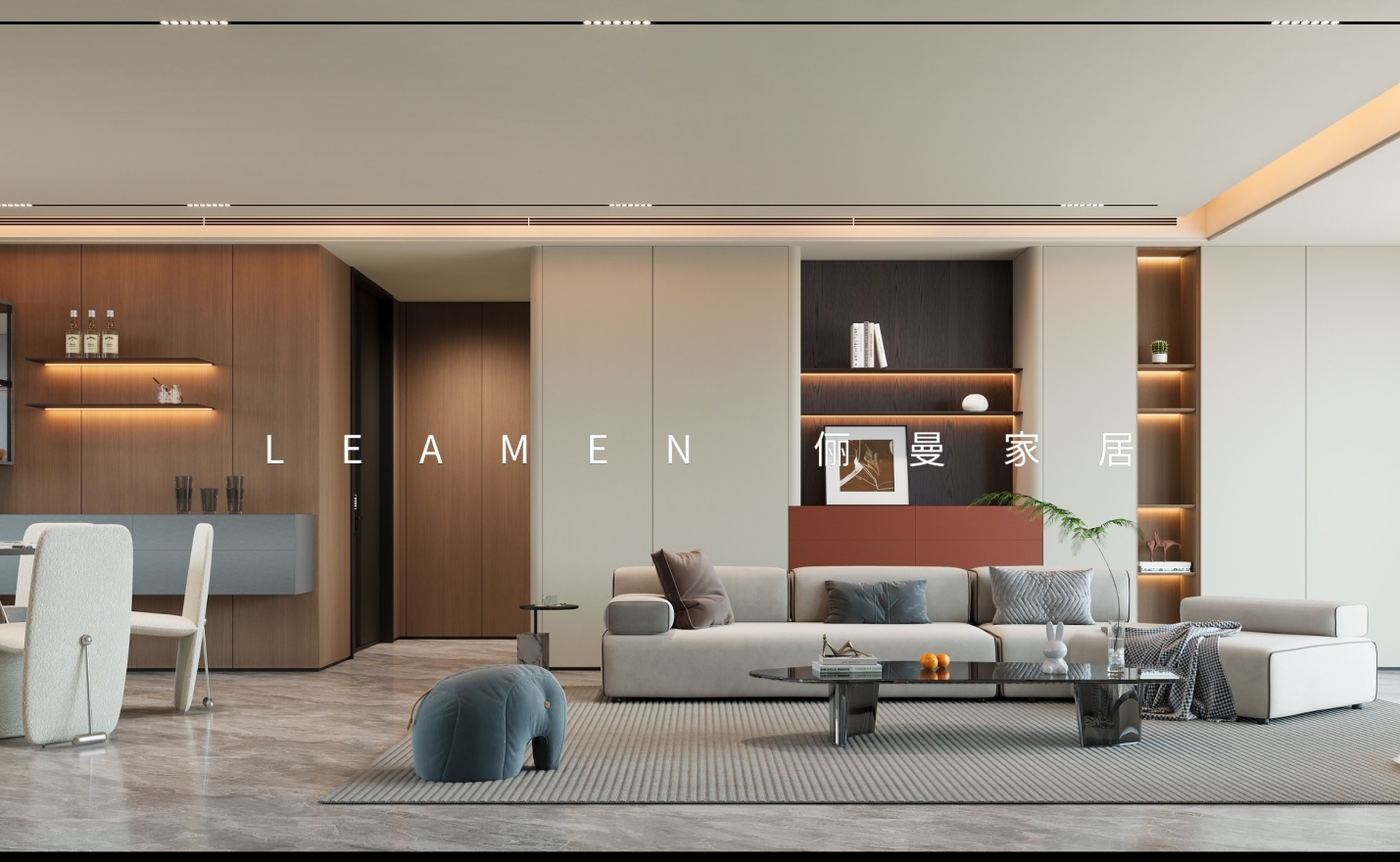 珺华赋190m²，意式极简设计方案