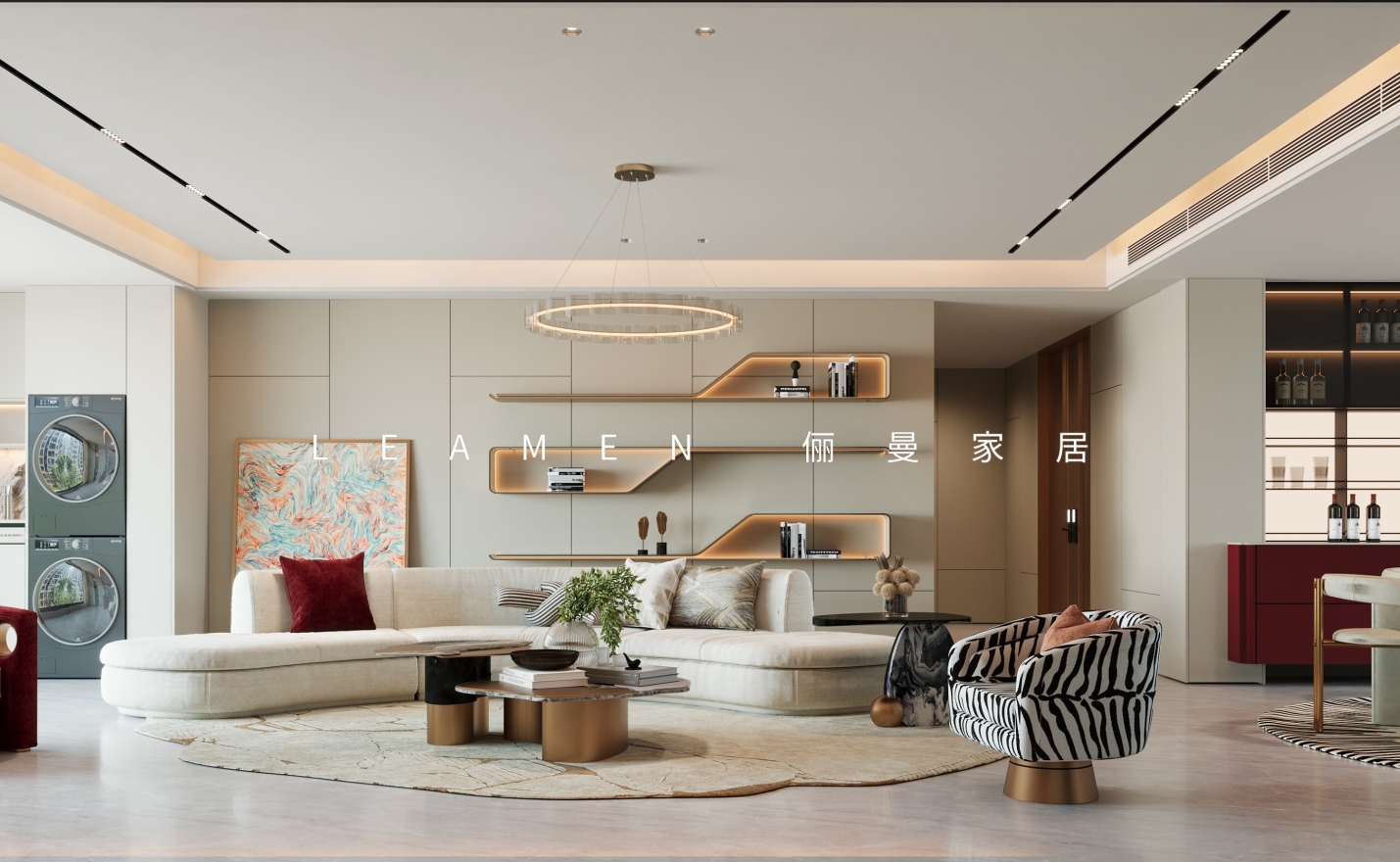 湖西观云197m²，意式极简设计方案