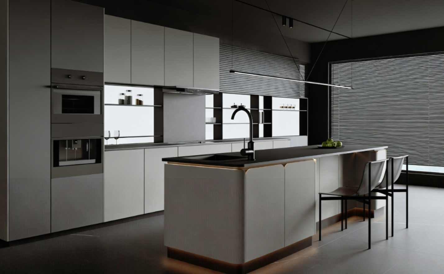 俪曼 | 高级感橱柜,清冷松弛的氛围感