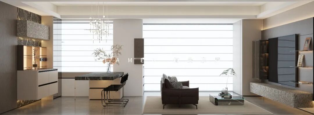 静安玺樾134m²，意式极简设计方案(图1)