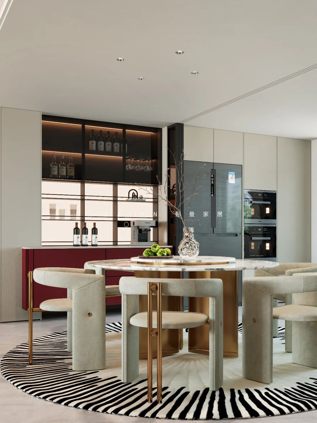 湖西观云197m²，意式极简设计方案(图5)