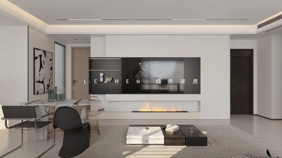 静安玺樾165m²，意式极简设计方案(图3)