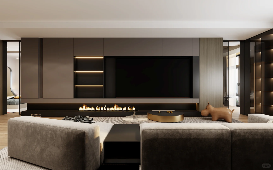 俪曼高定 | 意式悬浮电视背景设计(图4)